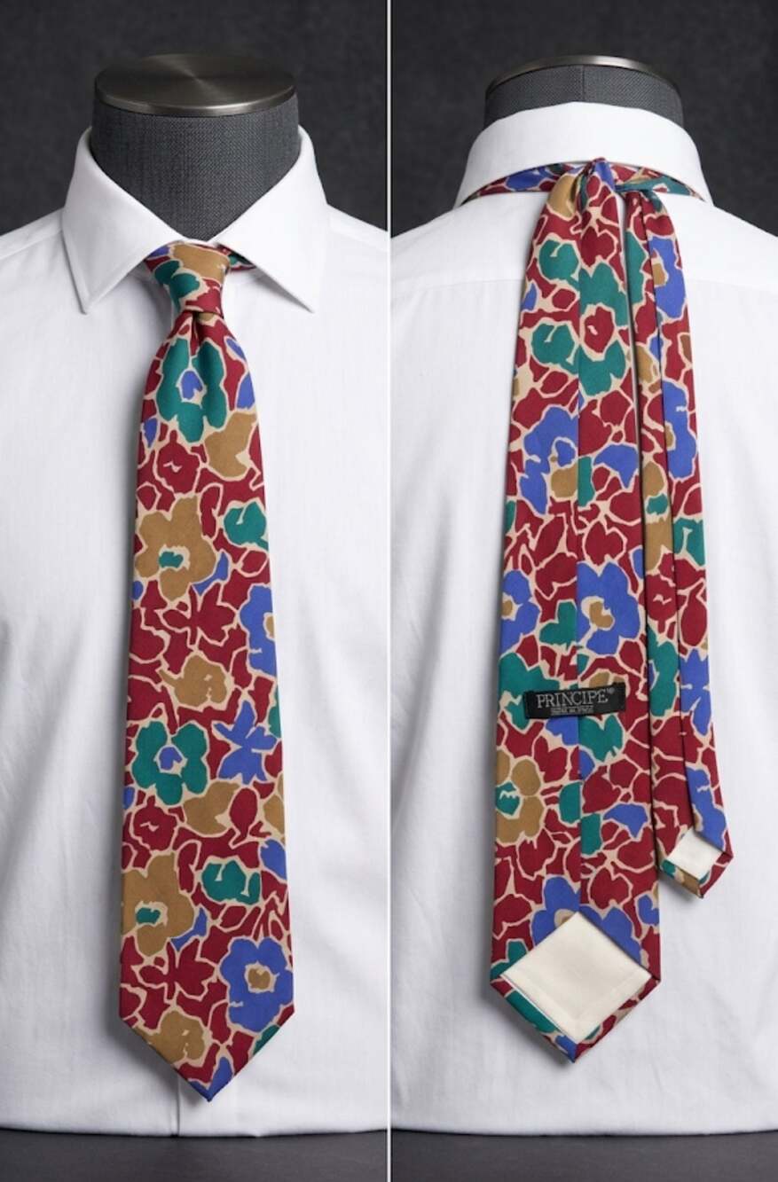 Vintage Principe MEN'S TIE 100% SILK Made in Italy